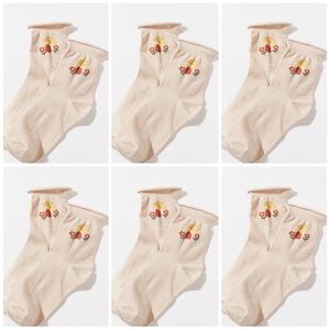 *FLASH SALE* 6 NWT Pairs Urban Outfitters Mushrooms Roll Up Socks Set